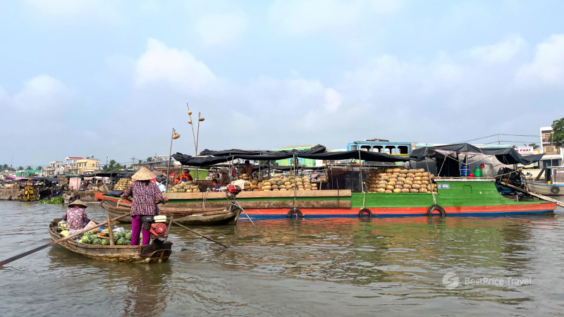 Mekong Delta with Floating Market — 1